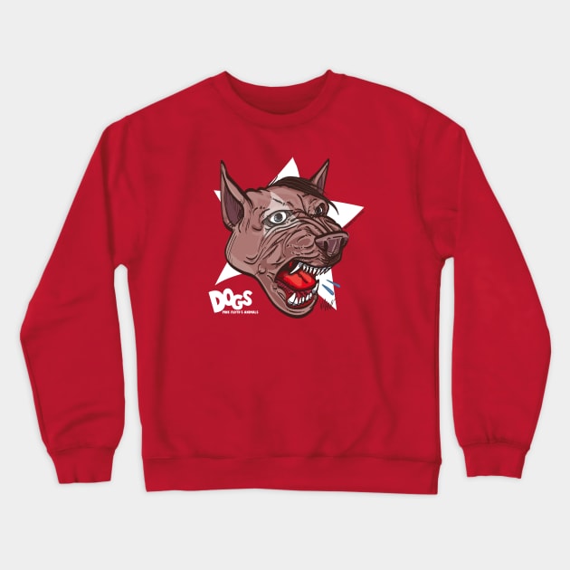 Dogs Crewneck Sweatshirt by ManiCrusher